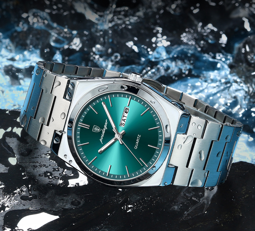 Casual Business Round Dial Analog Quartz Watch for Men, Fashion Watch for Parties and Daily Wear, Trendy Versatile & Exquisite Gift Watch