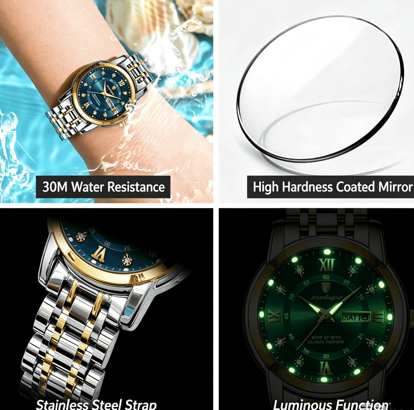 Men's Casual Business Round Dial Analog Quartz Watch, Business Fashion Watches, Fashion Daily Wear Watch with Box, Trendy Versatile Watch for Birthday Gift & Party