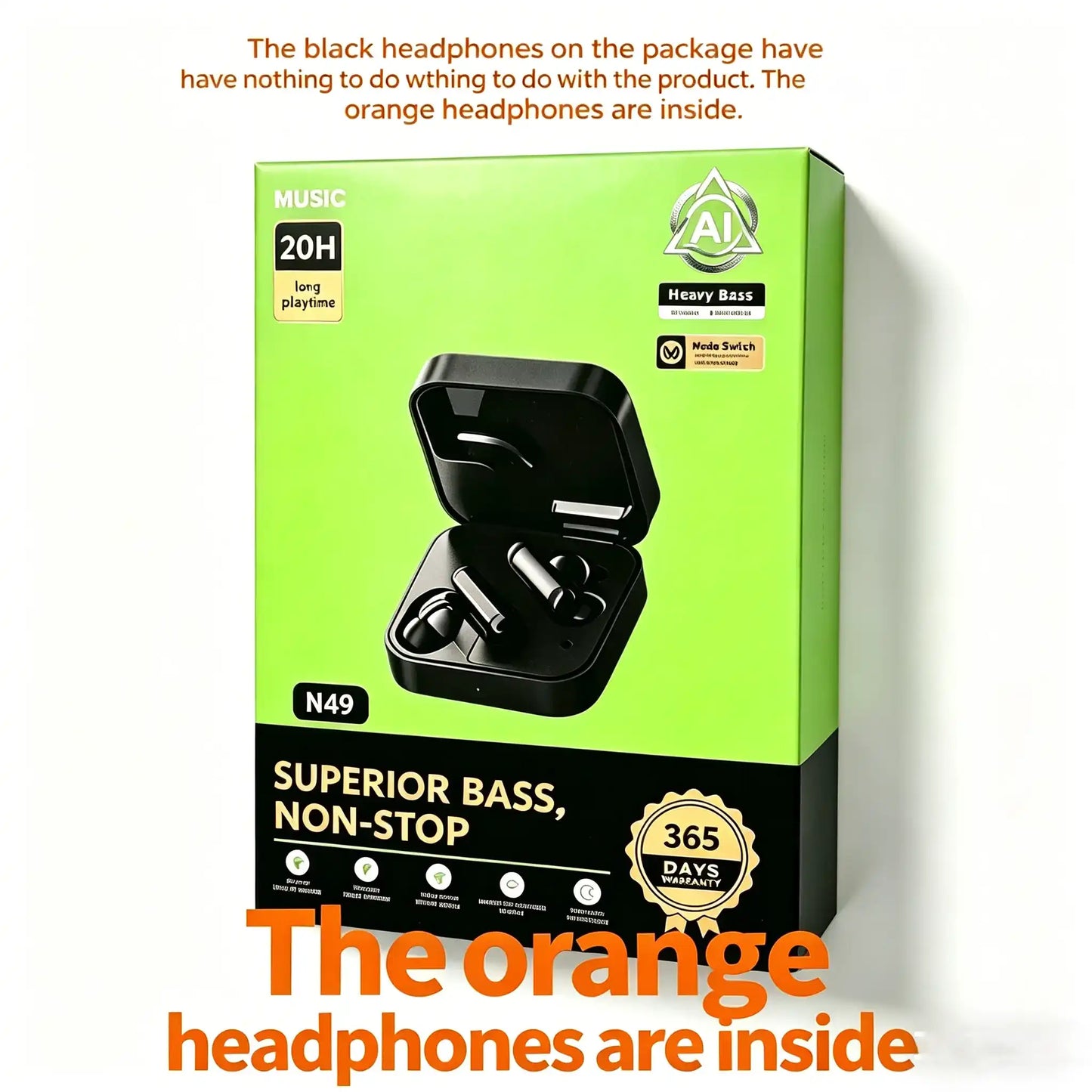 【2026 New Product】Wireless Bluetooth Headphones, Bluetooth 5.4, 13mm Custom Dynamic Driver Unit, 42dB Active Noise Cancellation Function, 4 High-Definition Microphones, Utilizing Clear Voice Technology.
