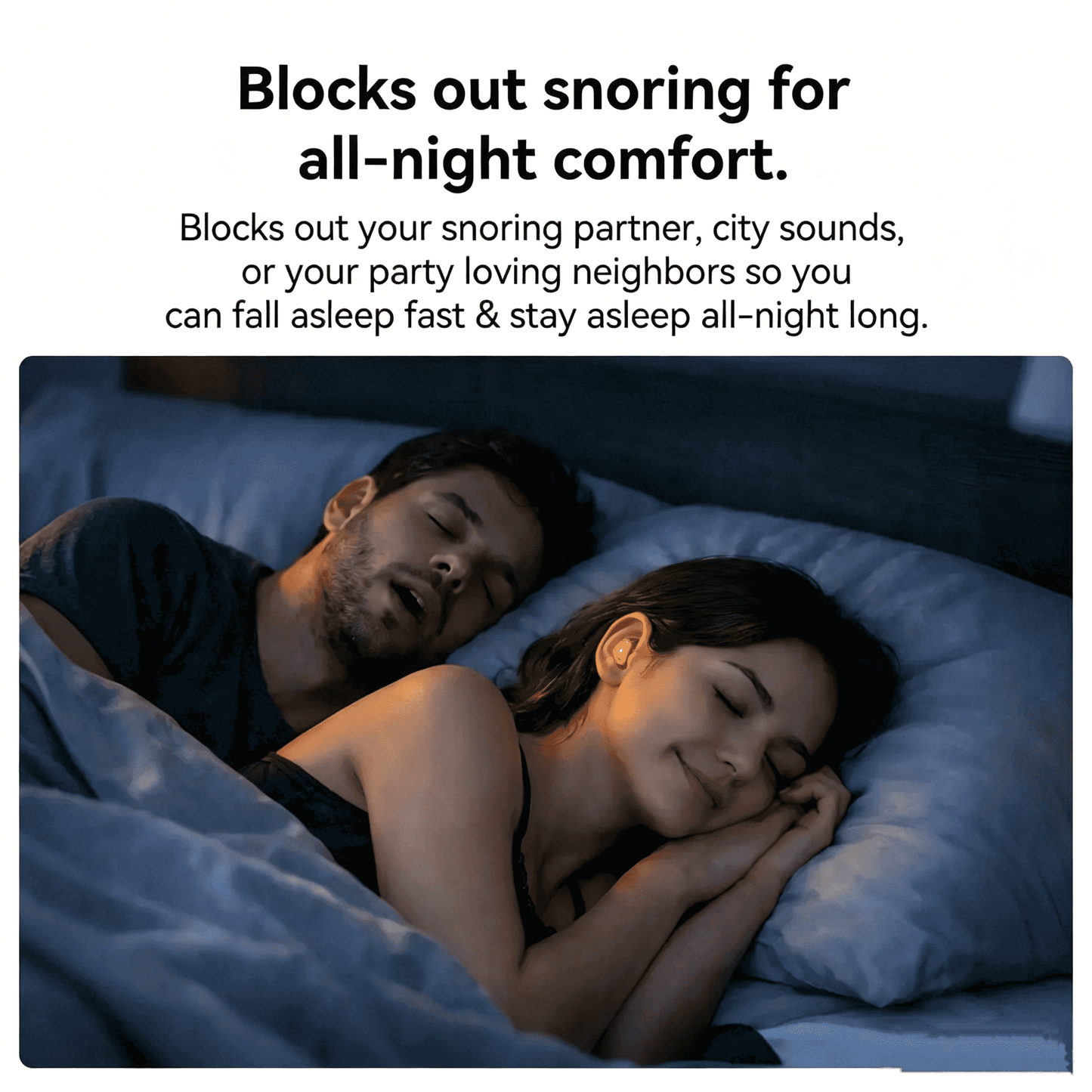 HTC NE76 Bluetooth Wireless Earbuds Sleep Earphones,Bluetooth 6.0,Noise-Canceling Earphones.Improves sleep quality,Zero pressure on the ears when sleeping on your side,Invisible flat-head earphones,Suitable for travel and side sleepers