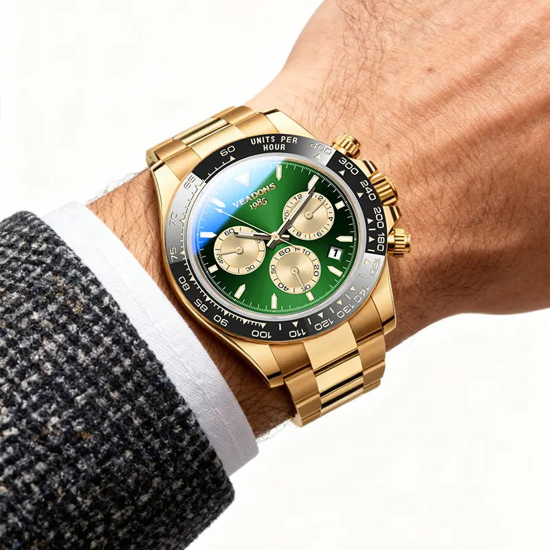 Men's Luxury Dress Watch Business Fashion VALENTINE'S DAY GIFT Quartz Watch Multifunctional wristwatch Chronograph QuartzMovement Luminous Date WaterResistant Boss Wristwatch for Party DailyWear Birthday Gift with Box