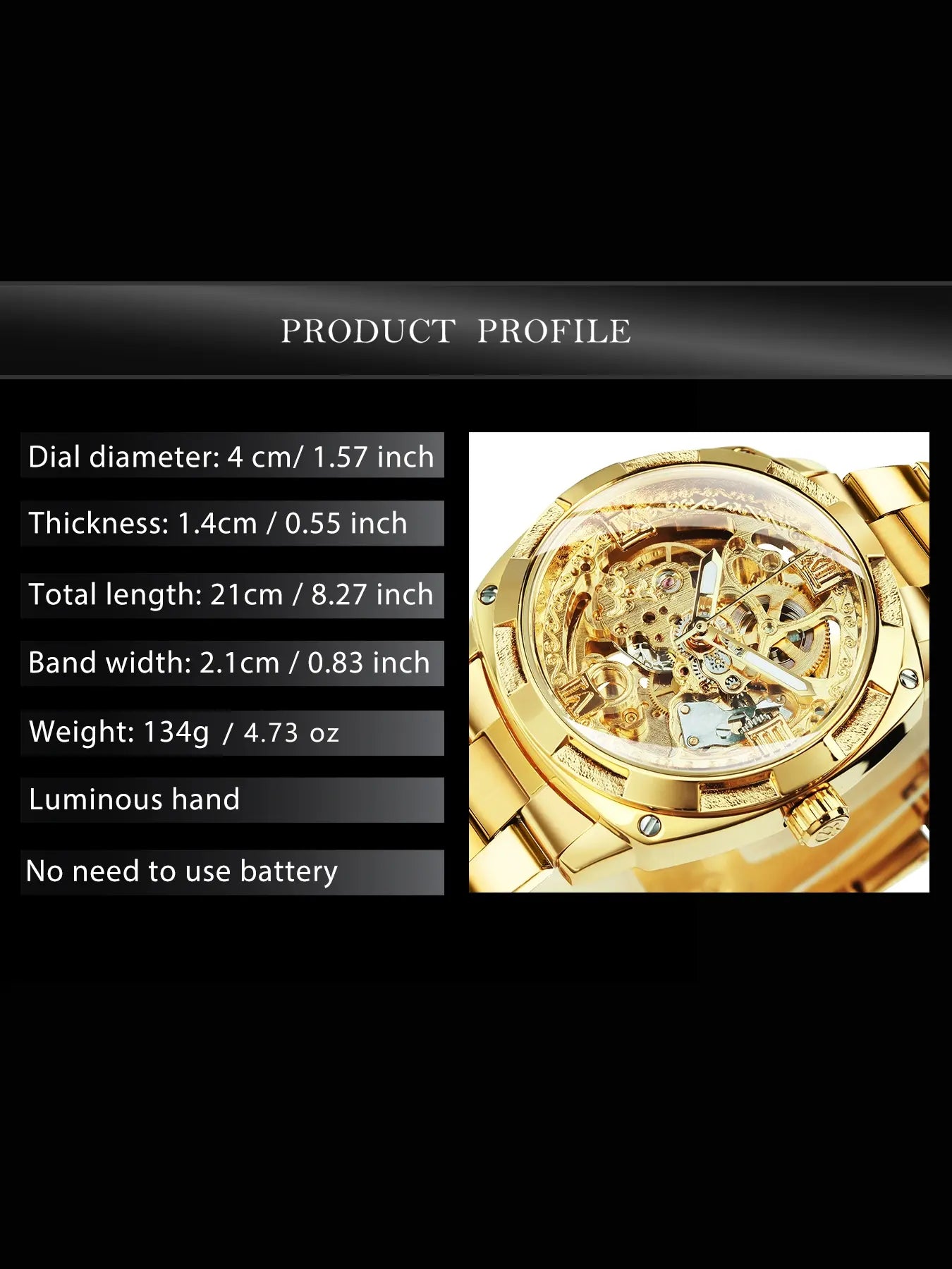 1pc Royal Luxury Skeleton Automatic Mechanical Watch for Men Luminous Hands Top Brand Stainless Steel Strap Business Casual Square Retro Mens Watches Festival Birthday Gifts With Box Stainless Steel Wristwatch