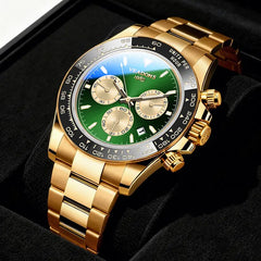 Men's Luxury Dress Watch Business Fashion VALENTINE'S DAY GIFT Quartz Watch Multifunctional wristwatch Chronograph QuartzMovement Luminous Date WaterResistant Boss Wristwatch for Party DailyWear Birthday Gift with Box