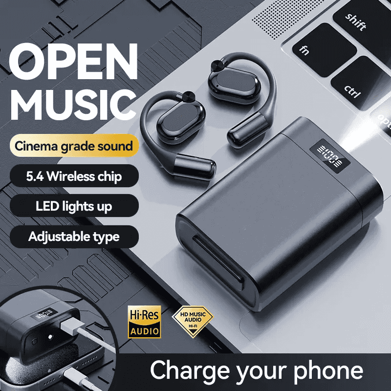 Bluetooth Earbuds with Smartphone Charging Support (Acts as a Temporary Power Bank), 45 Hours Playtime, HiFi Bass, ENC Noise Cancelling, Bluetooth 6.0, Sport Design, Built-in Mini Flashlight.