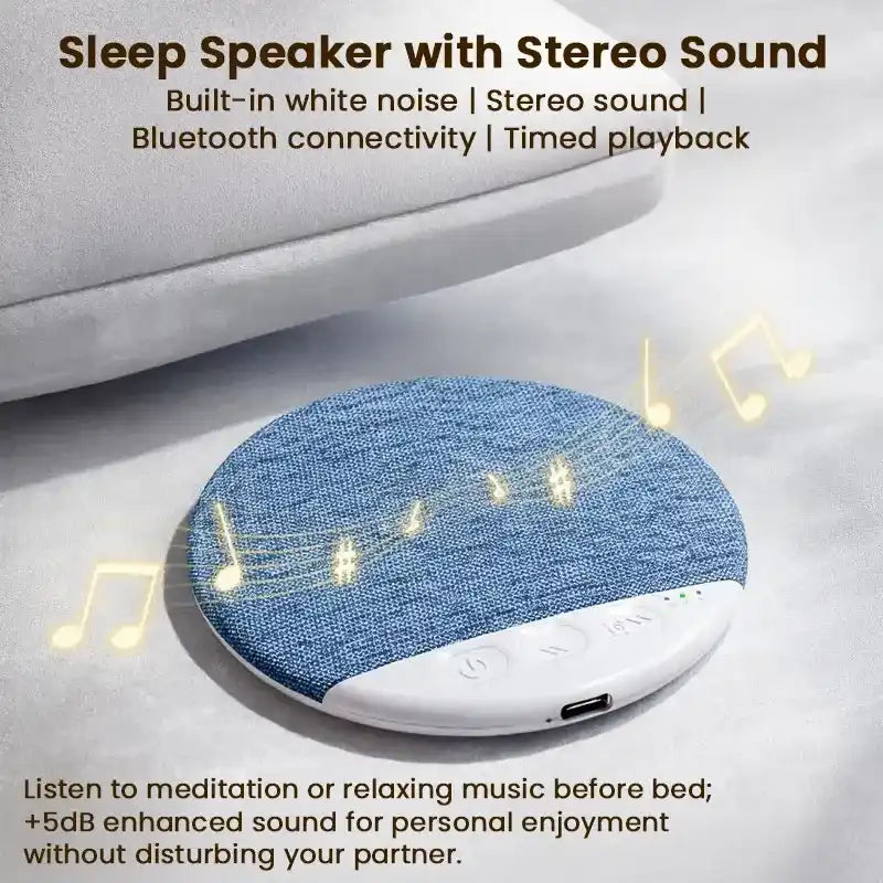 2026 Sleep Under-Pillow Speaker – Excellent Sound Quality, Ultra-Thin Body (Places Under The Pillow), Supports Automatic Shutdown and Timer Functions, Bluetooth Design, Rechargeable, Optimized for Side Sleepers.