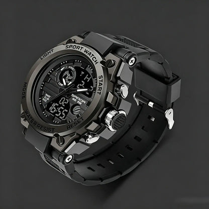 Men's Sportive Digital Watch, Fashionable Digital Watch with Luminous Dial & Alarm & Date Display Function, Waterproof Watch for Men with Box, Sporty Waterproof Watch