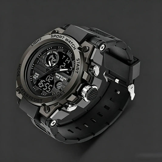 Men's Sportive Digital Watch, Fashionable Digital Watch with Luminous Dial & Alarm & Date Display Function, Waterproof Watch for Men with Box, Sporty Waterproof Watch
