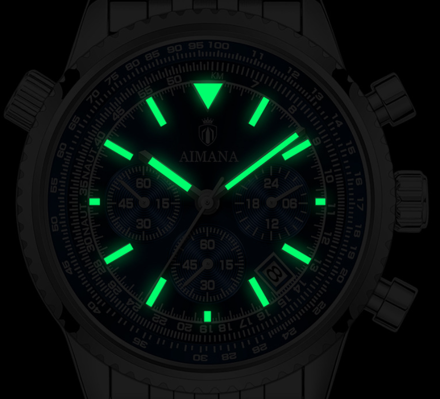 Business Fashion Round Dial Analog Quartz Watches for Men, Trendy Multifunctional Luminous Fashionable Watch, Waterproof Luminous Date Chronograph Watch, Stainless Steel Wristwatch for Men Gifts, with Box