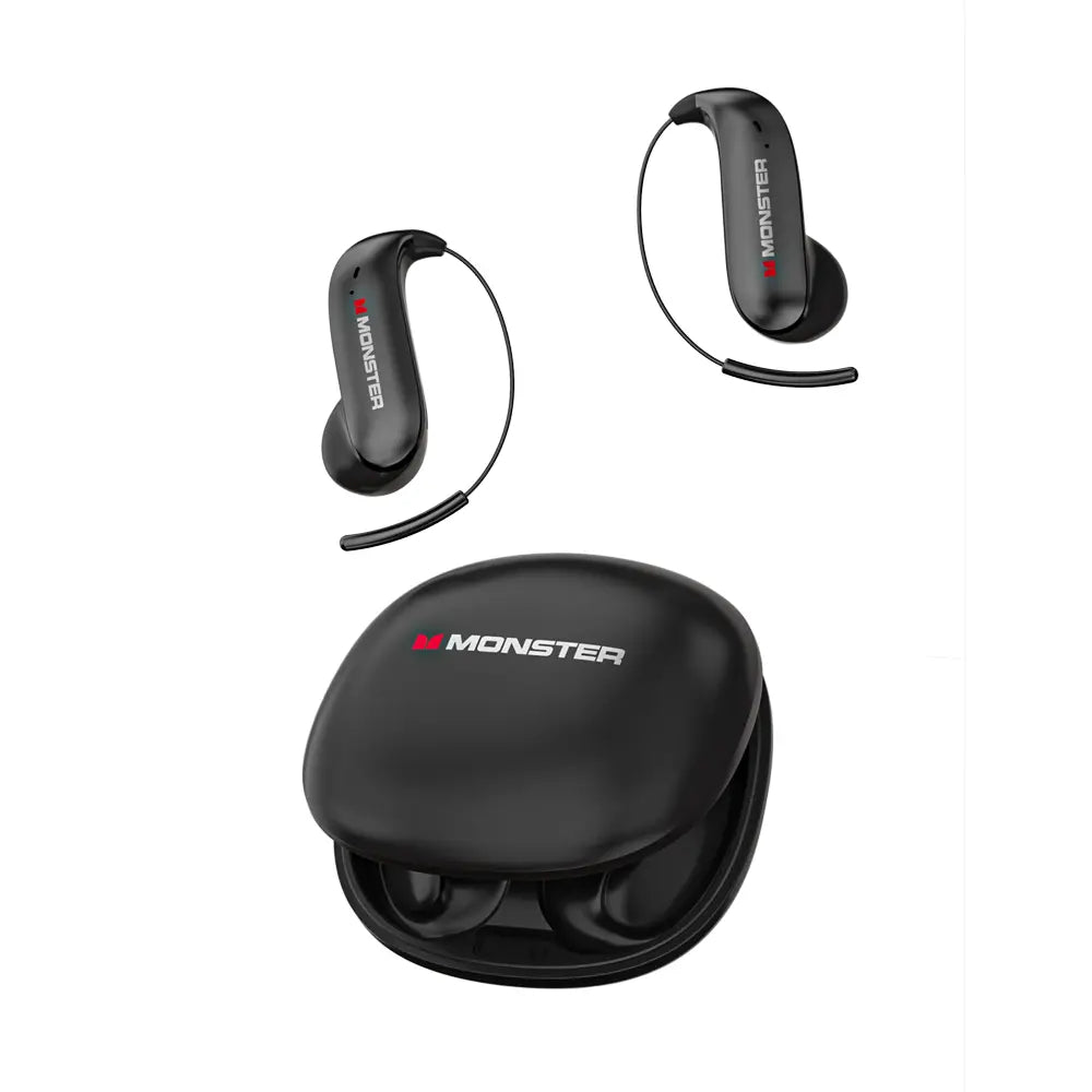 Open-Ear Mic Headset, Wireless Earbuds, Secure Earhook Design, Mic Noise Cancelling, 100H Playtime, Bluetooth 6.0, lPX5 Sweatproof, Lightweight, Comfortable, for Running, Workout, Cycling, Driving – Back to School, Perfect Gifts for Men & Women