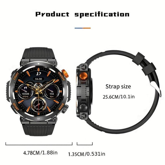HD Screen Smartwatch, Multi-functional Outdoor Sports Fitness Tracker, Wireless Receiving & Calling Multi-sport Mode Pedometer, Waterproof Watch with LED Light for Android/iOS Men & Women #TOP PICKS