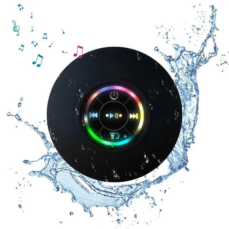 Mini Bluetooth Shower Speaker,Portable Bluetooth-compatible Speaker for Beach, Shower & HomeMini Portable Wireless Speaker.ortable Wireless Speaker with Suction Cup.Pairs Easily to Phones, Tablets, Computer.Gift for Men & Women.