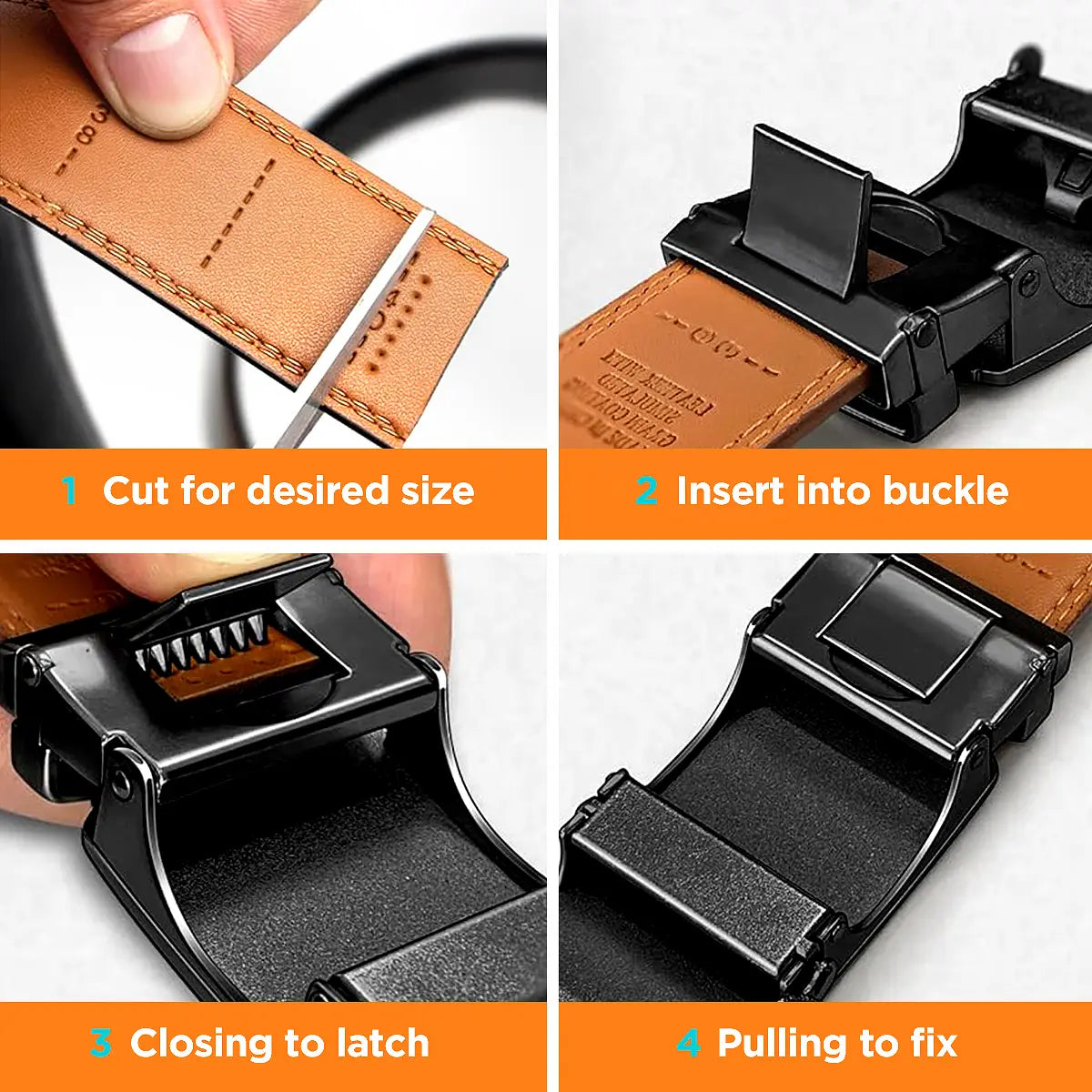 Can be trimmed] Mens Belt Leather Ratchet Easy Release Belt For Men Designer Belt Dress and Casual with Adjustable Buckle for Men's Wear Gift Outdoorfun Textured for Birthday Gift/ accessories men/business belt no hole