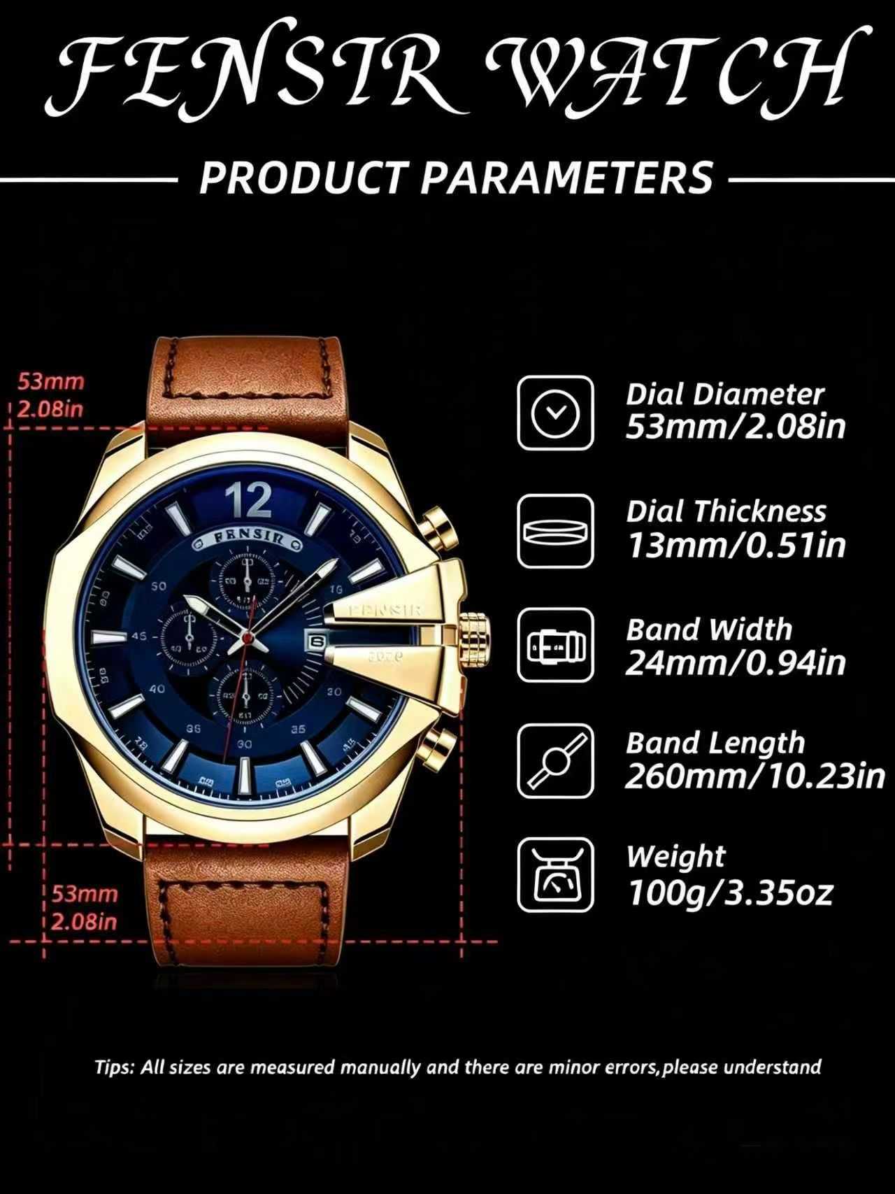 Men's Business Fashion Round Dial Analog Quartz Wristwatch, Watch for Party, Daily Clothing Decor, Trendy Exquisite Fashionable Stylish Watch for Birthday Gift with Box, Business Fashion Watches