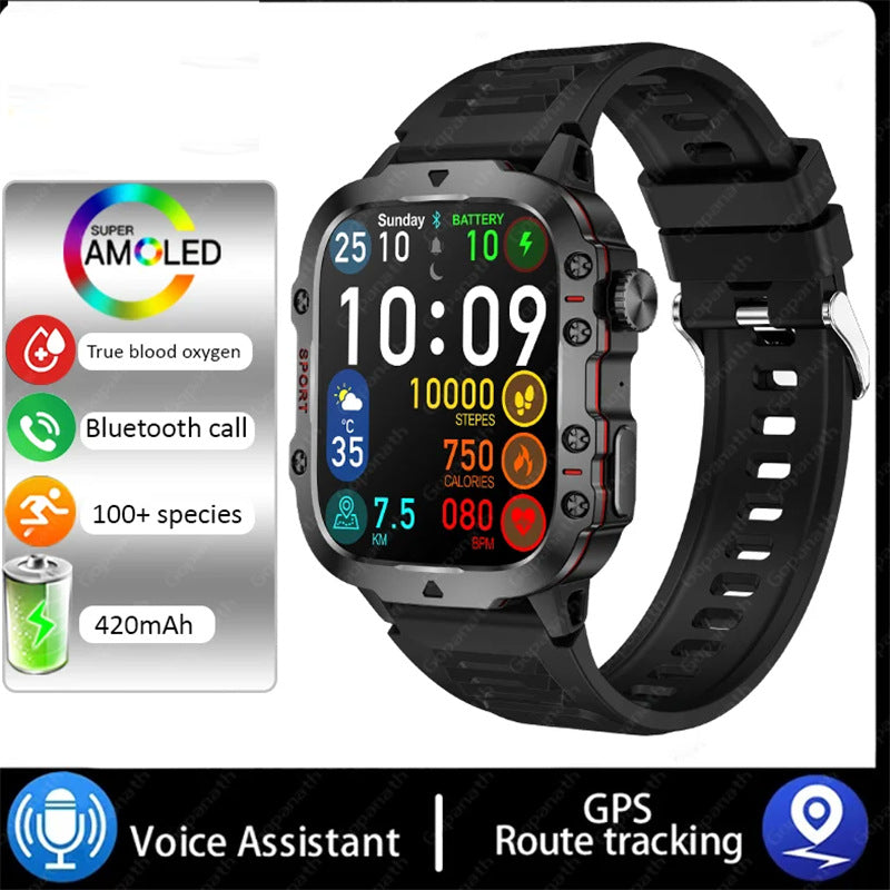 Multifunctional Smart Watch for Men & Women, Touchscreen Smartwatch Fitness Tracker With 100+ Sport Modes Pedometer & 1.96" Screen, Answer/Make Call Sports Digital Waterproof Smartwatch