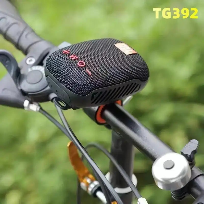 T&G Portable Wireless Speaker, Rechargeable Waterproof Speakers with Handlebar Mount, Outdoor Bluetooth-compatible Speaker for Cycling, Hiking, Camping, Audio, Weatherproof Loudspeaker System, Outside Speakers