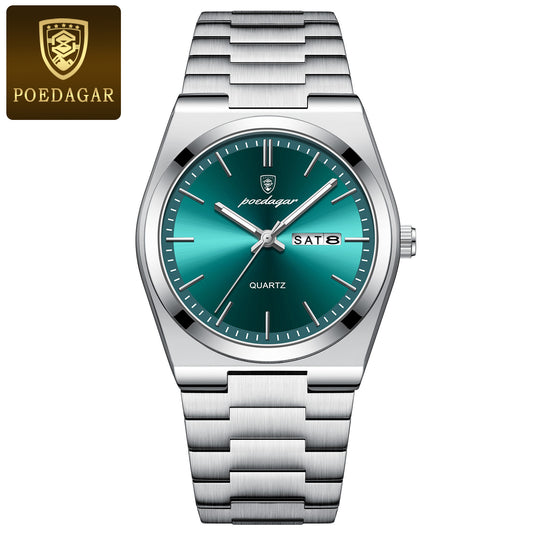 Casual Business Round Dial Analog Quartz Watch for Men, Fashion Watch for Parties and Daily Wear, Trendy Versatile & Exquisite Gift Watch