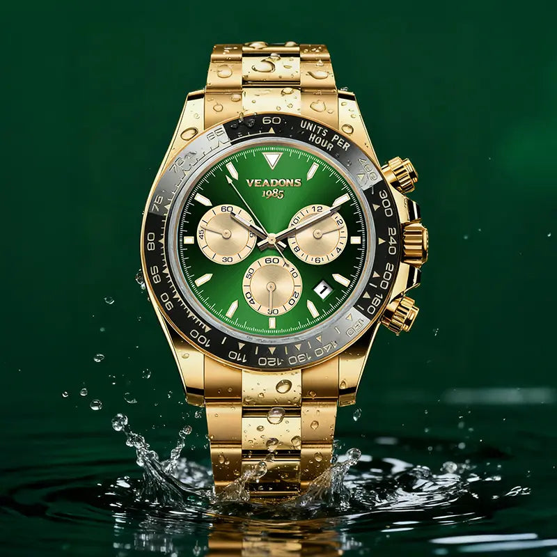 Men's Luxury Dress Watch Business Fashion VALENTINE'S DAY GIFT Quartz Watch Multifunctional wristwatch Chronograph QuartzMovement Luminous Date WaterResistant Boss Wristwatch for Party DailyWear Birthday Gift with Box
