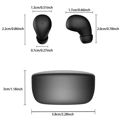 Mini Invisible Headphones Bluetooth 5.4 True Wireless In-Ear Earphones sport Audio Earbud audifonos bluetooth wireless headphones noise cancelling headphones gamingheadset