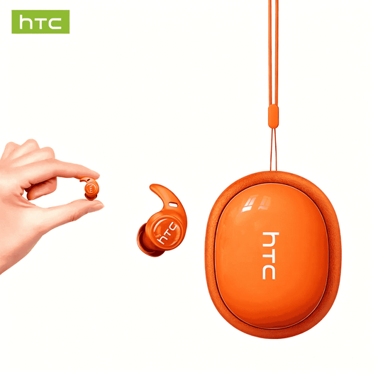 HTC NE76 Bluetooth Wireless Earbuds Sleep Earphones,Bluetooth 6.0,Noise-Canceling Earphones.Improves sleep quality,Zero pressure on the ears when sleeping on your side,Invisible flat-head earphones,Suitable for travel and side sleepers
