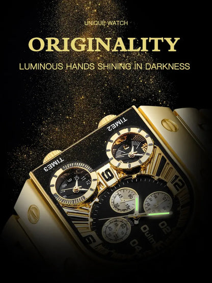 Men's Luminous Quartz Watch, Fashion Watch for Party, Daily Decor, Trendy All-match & Exquisite Watch for Birthday Gift with Box, Business Fashion Watches