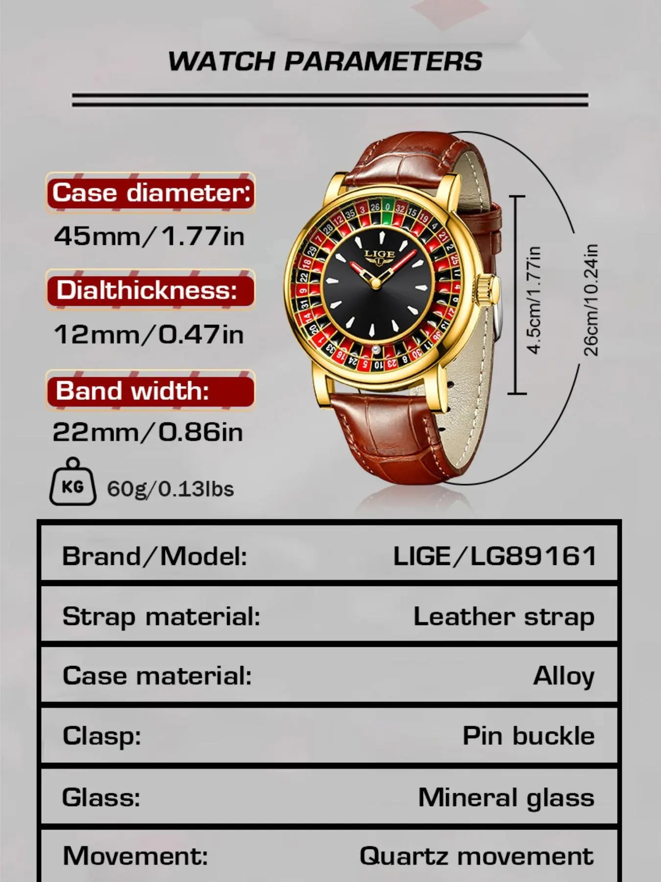Men's Fashion Casual Round Dial Russian Roulette 12 Zodiac Theme Interactive Analog Quartz Watch, Waterproof Design for Parties and Daily Wear, Quartz Wristwatch, Quartz Analog Watches