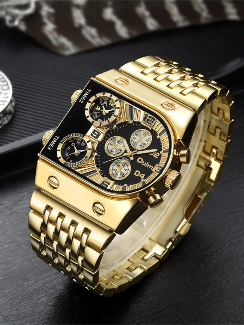 Men's Luminous Quartz Watch, Fashion Watch for Party, Daily Decor, Trendy All-match & Exquisite Watch for Birthday Gift with Box, Business Fashion Watches