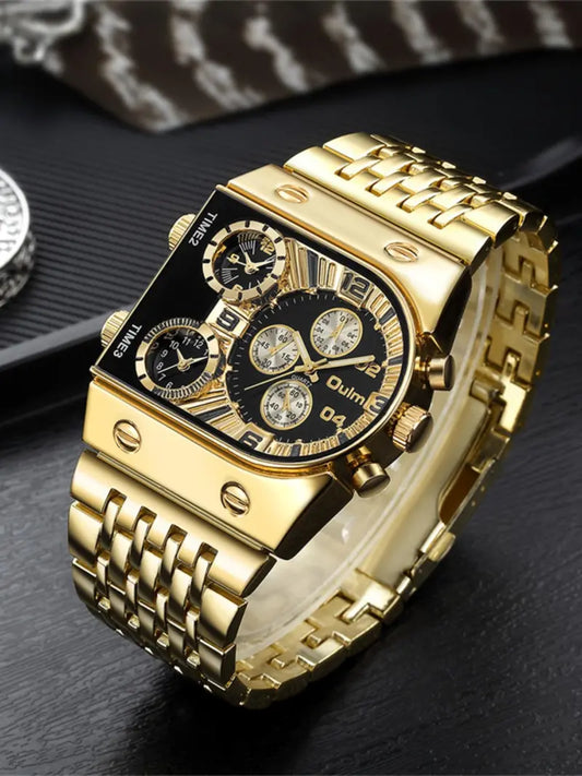 Men's Luminous Quartz Watch, Fashion Watch for Party, Daily Decor, Trendy All-match & Exquisite Watch for Birthday Gift with Box, Business Fashion Watches